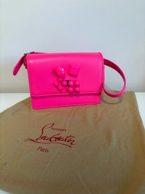 Christian Louboutin Carasky  Embellished Leather Crossbody Bag